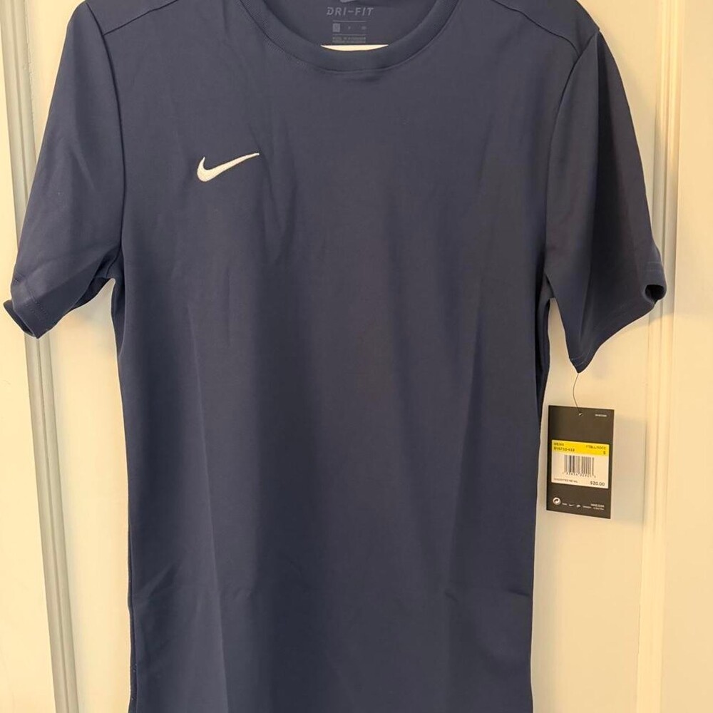 Nike Dri-Fit navy blue soccer shirt size men’s S #soccer #drifit